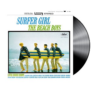 Disco de Vinil - Beach Boys – Surfer Girl - LP Preto, 12", Novo, Lacrado, Importado, 180g, Reedição Stereo