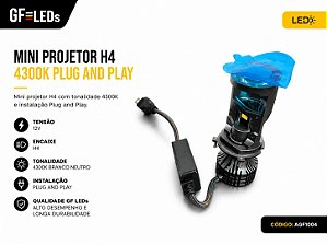 MINI PROJETOR H4 4.300K