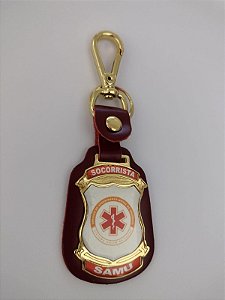 CHAVEIRO DE COURO  - SAMU SOCORRISTA