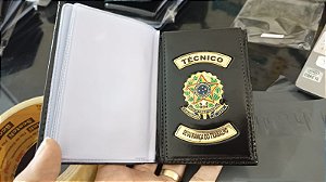 Carteira de couro com brasão - Técnico Segurança do Trabalho  - Personalizamos