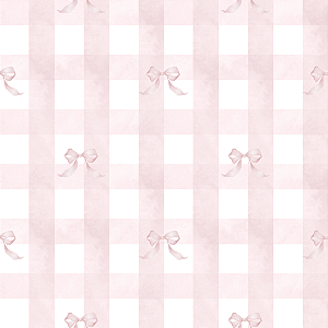 Papel de Parede Vichy com Laço