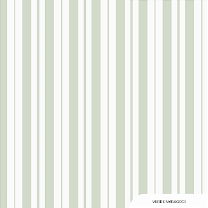 Papel de parede listrado Sonic - Cor Verde Maragogi