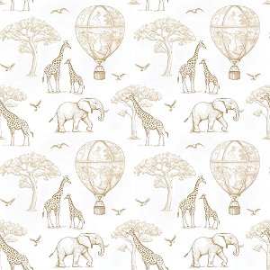 Papel de Parede Safari Bege