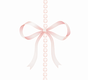 Laço aquarela com poá