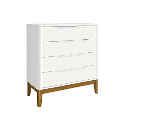 Cômoda 4 gavetas - Boom - Cor Branco
