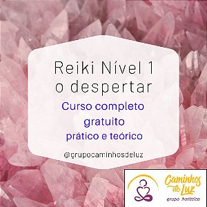 Certificado do Curso de Reiki Usui nível 1