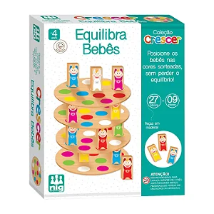 Jogo Educativo Equilibra Bebês - em madeira - NIG