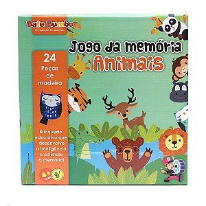 Jogo da Memória Animais - Português - Inglês - Espanhol - Toyster