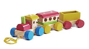 Mini Trem Médio - Wood Toys