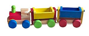 Mini Trem de Carga - Wood Toys