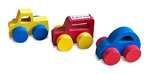 Conjunto Mini Carros - Wood Toys
