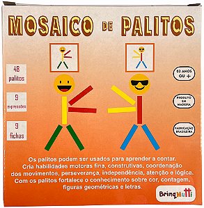 Mosaico de Palitos - Brinqmutti