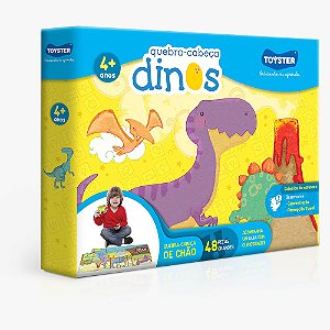 Quebra-cabeça de chão 48 peças - Dinossauros - Toyster