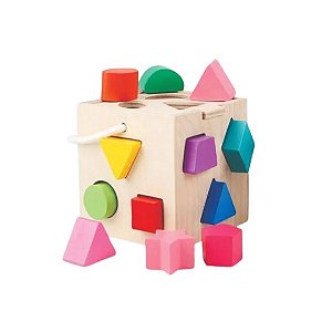 Cubo de Encaixe - em madeira - Toymix