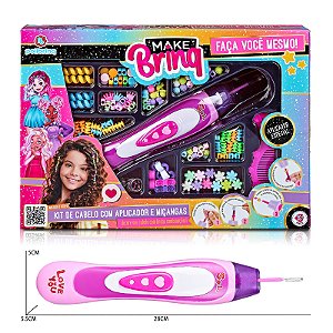 Kit de Cabelo com Aplicador de Miçangas