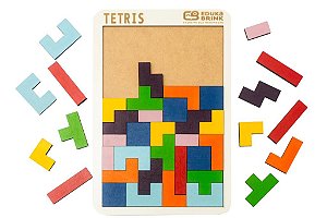 Jogo Tetris -  40 peças em madeira