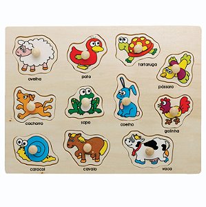 Encaixe com pinos - Animais