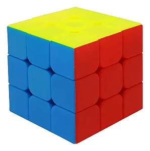 Cubo Mágico 3x3 - Cubotec - 9 faces colorido - Sem adesivo