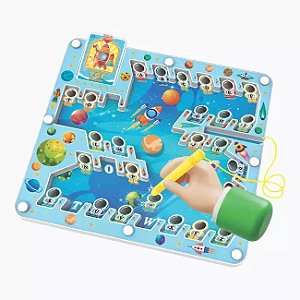 Lousa Estacionamento Espacial Alfabeto - Astronauta