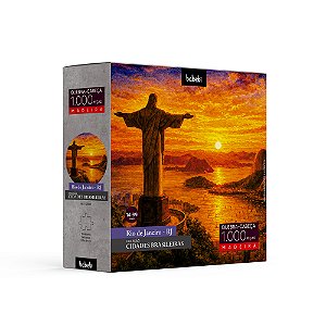 Quebra-cabeça 1000 peças madeira Rio de Janeiro