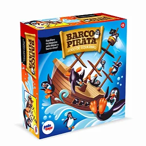 Jogo Barco Pirata Equilíbrio com Pinguins