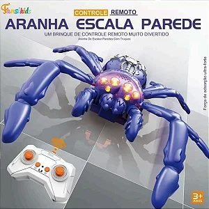 Aranha Controle Remoto Escala Parede Divertida