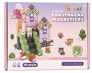 Cubos Magnéticos Minecraft 96 Peças