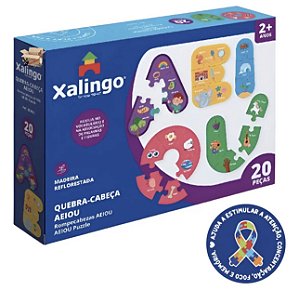 Quebra-cabeça AEIOU Xalingo 20 peças