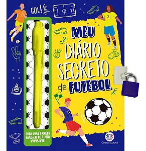 Meu Diário Secreto Futebol com Caneta Invisível