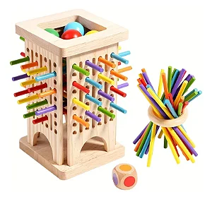Torre de Madeira 3 em 1 Yins Kids