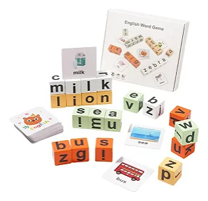 Jogo Dados de Palavras em Inglês Educativo