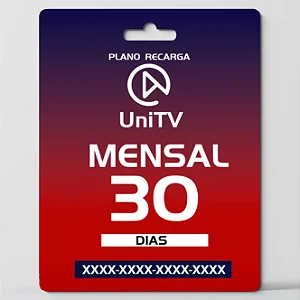 Recarga UniTV Mensal 30 Dias