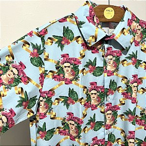 Camisa Frida Azul Plus
