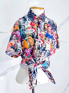 Camisa Frida Colagens Slim