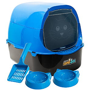 Sanitário para Gatos SandBox Azul