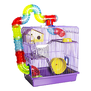 GAIOLA TUBO SUPER LUXO 3 ANDARES