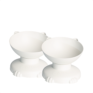 COMEDOURO E BEBEDOURO ELEVADO PARA GATOS