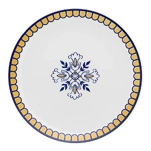 2 Pratos Sobremesa Porcelana 21 Cm Coup Lisboa Oxford