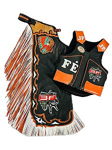 Kit Calça e Colete Personalizado Dupla Franja