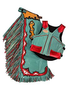 Kit Calça e Colete Dupla Franja