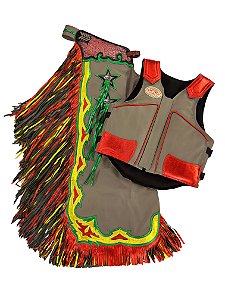 Kit Calça e Colete Dupla Franja