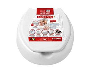 ASSENTO SANITARIO OVAL ELEVADO 7,5CM COM TAMPA