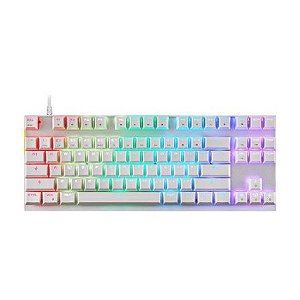 Teclado Mecânico Motospeed CK82 Branco Switch RED RGB