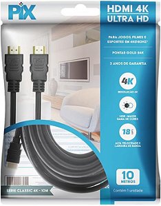 CABO HDMI 10M 2.0 4K ULTRAHD 19P CONNECT