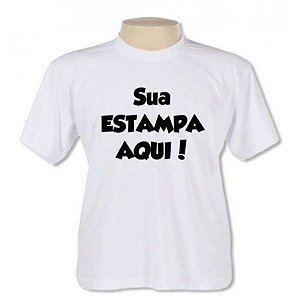 Camiseta Branca 100% Poliéster Personalizada