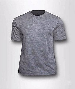 Camiseta Adulta Para Sublimação Cinza Mescla (1 Unidade )