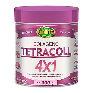 Colágeno Tetracoll 4 X 1 Unilife 300g