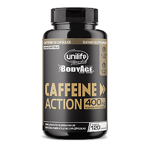 Cafeína Caffeine Action 700Mg Unilife 120 Cápsulas