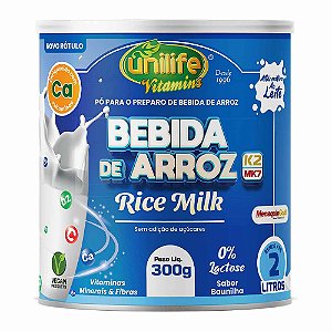 Bebida de Arroz Rice Milk Baunilha Unilife 300g