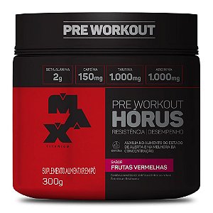 Horus Pre Workout Frutas Vermelhas Max Titanium 300g